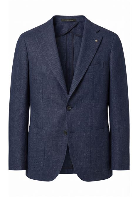 Giacca sartoriale blu navy Tagliatore in tessuto hopsack  Made in Italy TAGLIATORE | GIACCHE | 1SMC22K 340346Eb983